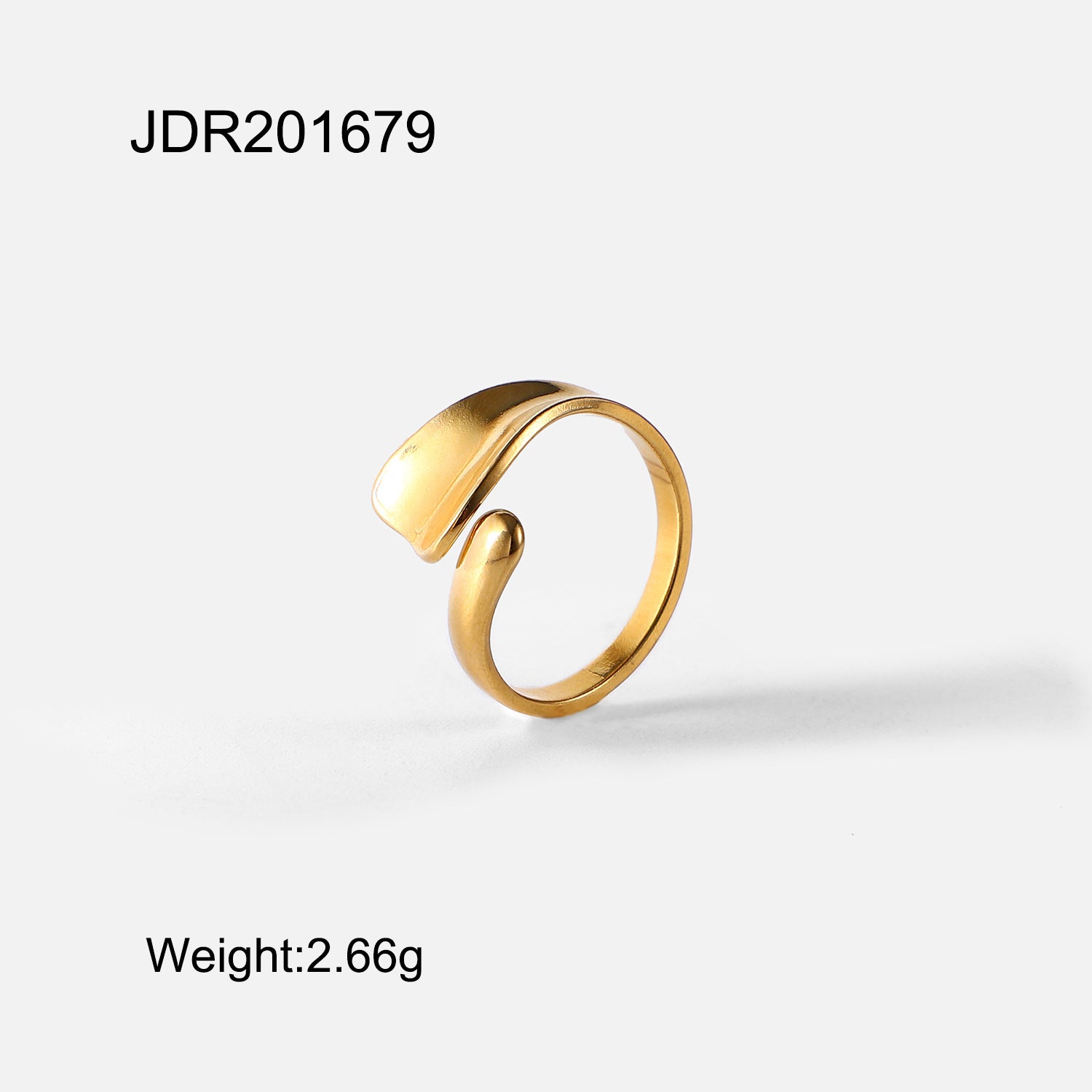 November Abstract Open Ring - Gold [6Q734FUO]