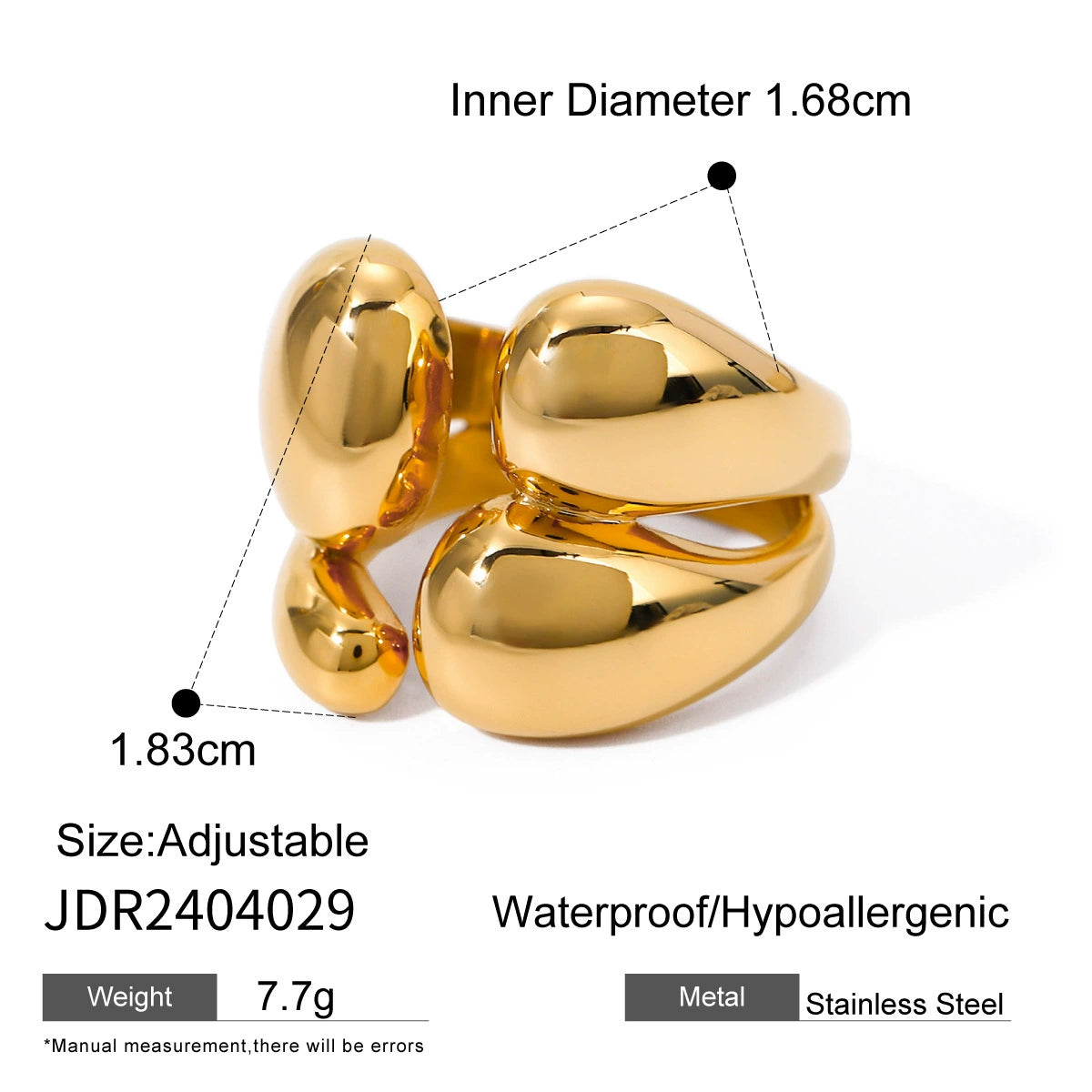 Lilyth Dual Layer Ring - JDR2404029 [HK7WDQIY]