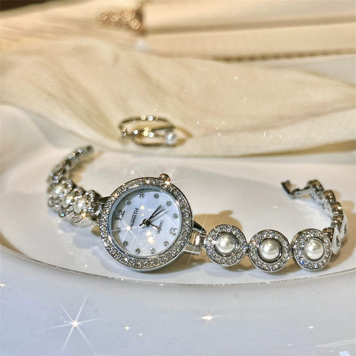 Romina Retro Starry Bracelet Watch - Silver [6BZZKQLJ]