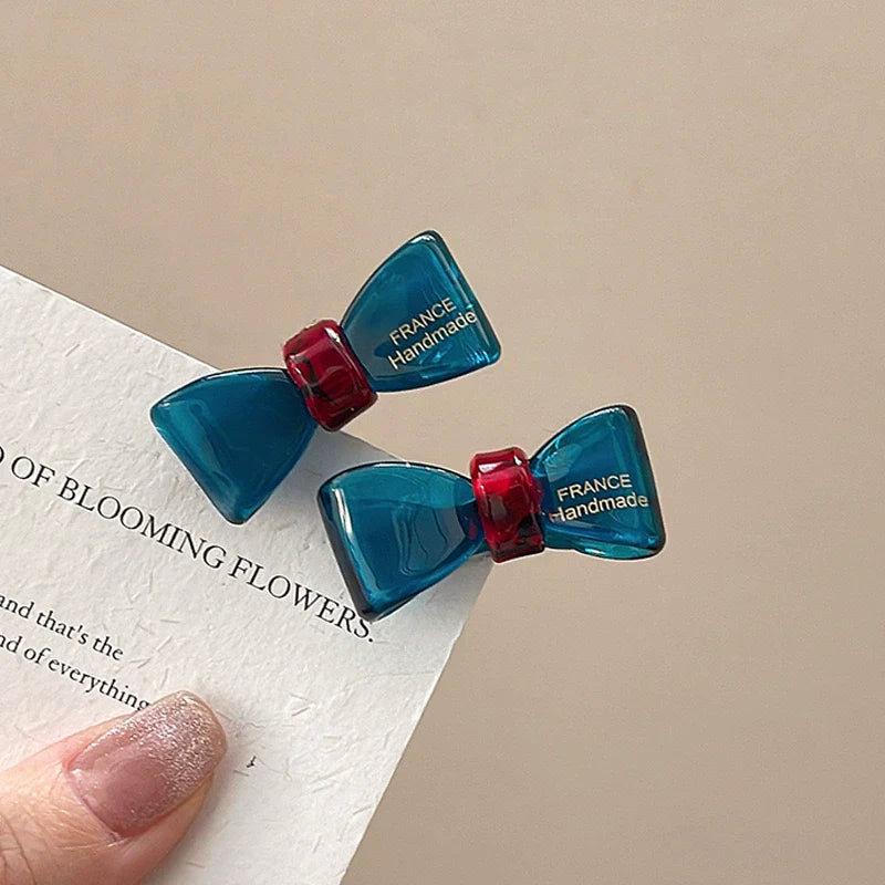 Vanna Dainty Star Bow Clip - Blue