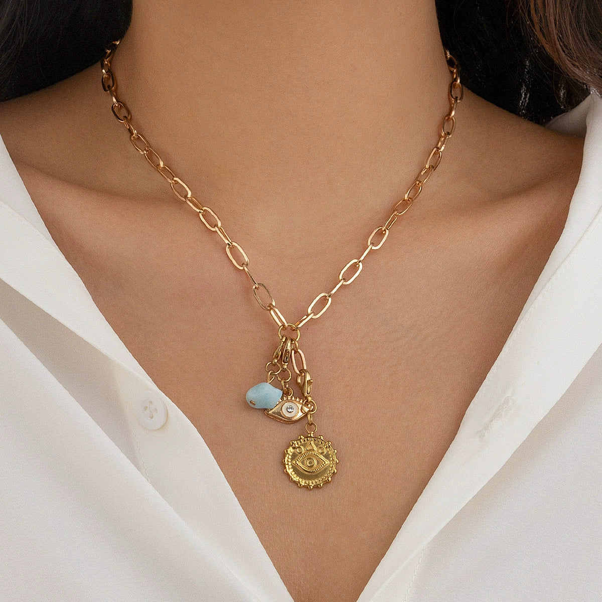 Iniya Dainty Pendant Necklace - 05 Gold Petite Tassel [ZDBSHRLV]