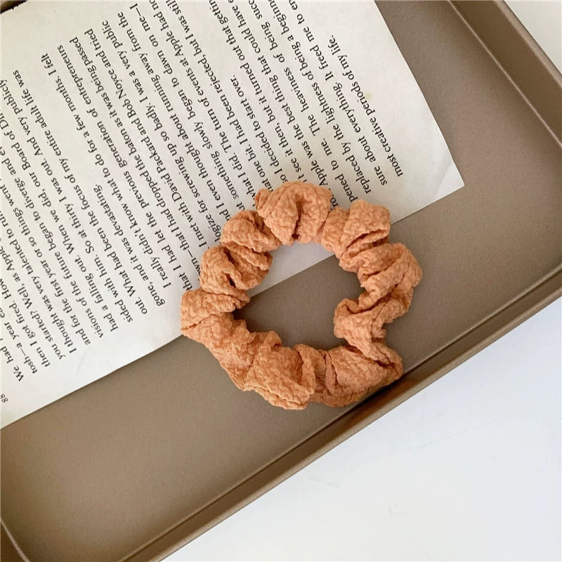 Adriana Pleated Scrunchie - Orange [V2BQDWG7]
