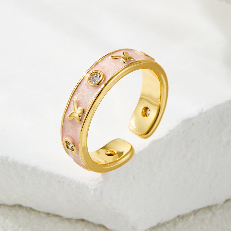 Neriah Enamel Butterfly Ring - R16594M0104 [X33QRZQ9]