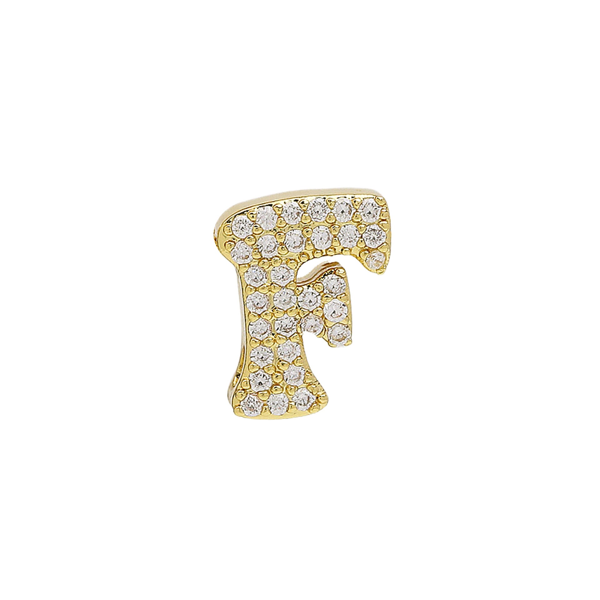 Katheryn Pave Initial Necklace - F [NWEJZCJD]