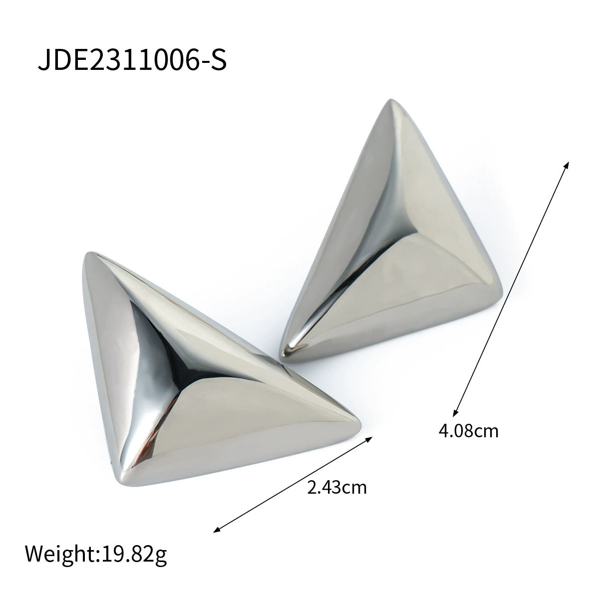Queena Titanium Pearl Hoops - JDE2311006-S [SG3G3FOX]
