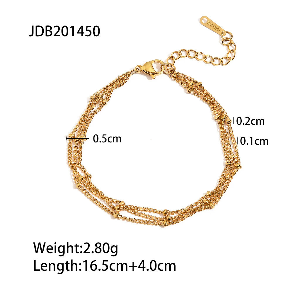 Braelynne Gold Zircon Bracelet - JDB201450 [B7W4IOG8]