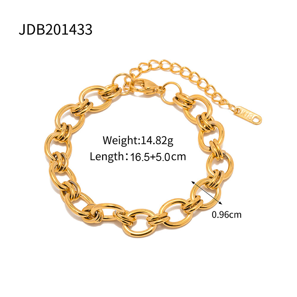 Kailee Zircon Heart Bracelet Set - JDB201433 [98A9PQUF]