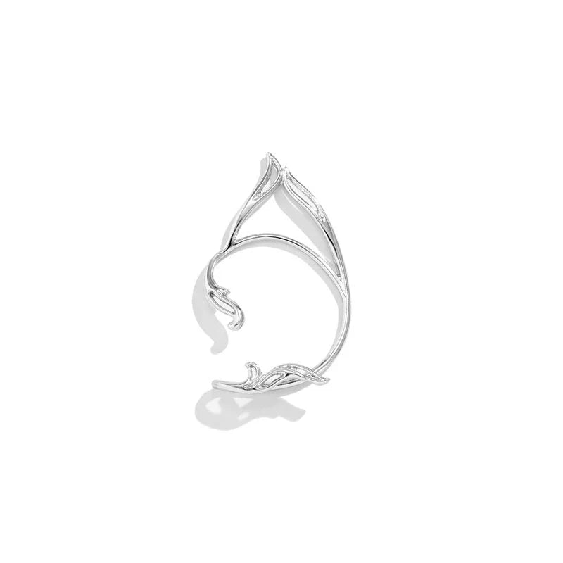 Ximenna Cat Ear Ear Cuff - Left Ear Silver
