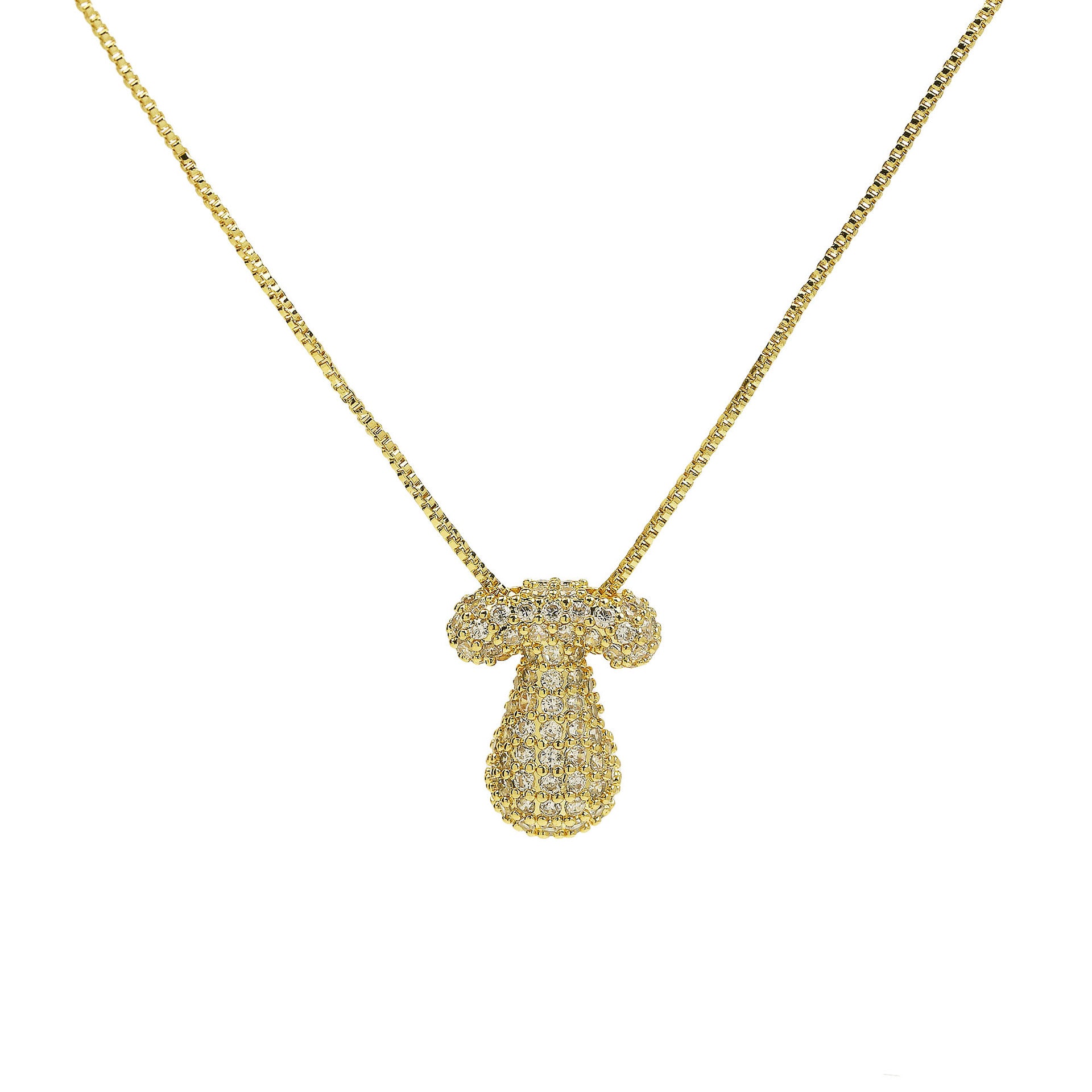 Francis Bubble Initial Necklace - Gold Necklace T [VM78Q53Y]