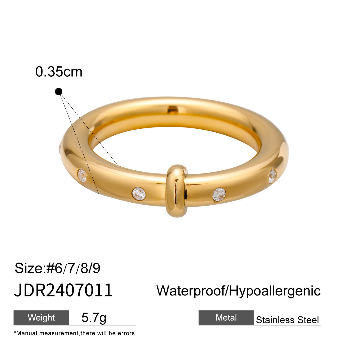 Vesper Geometric Rhinestone Ring - 9 [7SJ0FPB1]