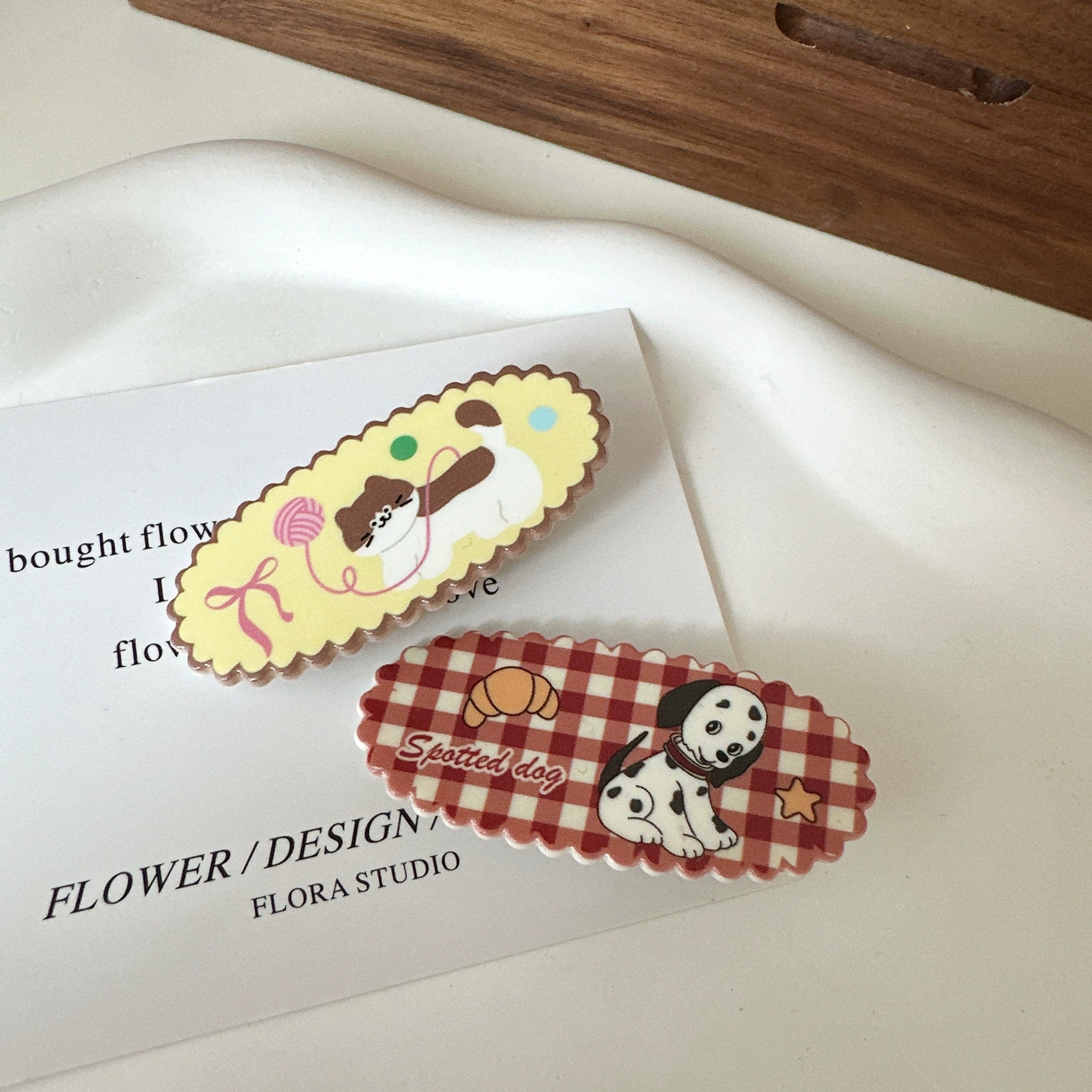 Sariyah Sweet Hair Clips - Yellow Red 2-Pack [ZDYA555P]