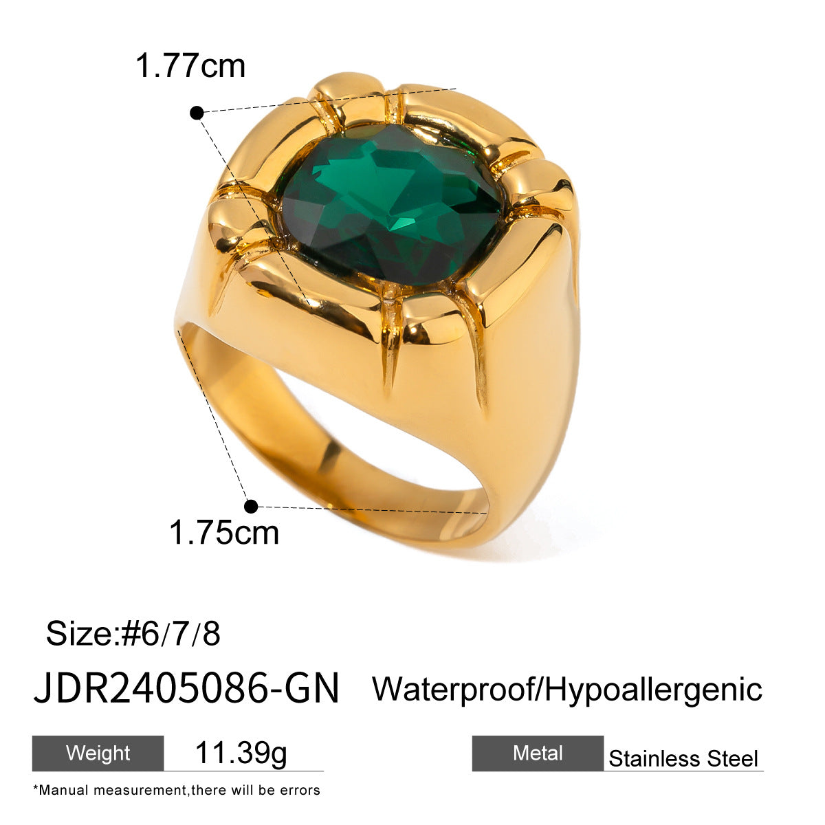 Kameryn Pearl Zirconia Rings - Gold Size 6 [ZFEWQNPT]
