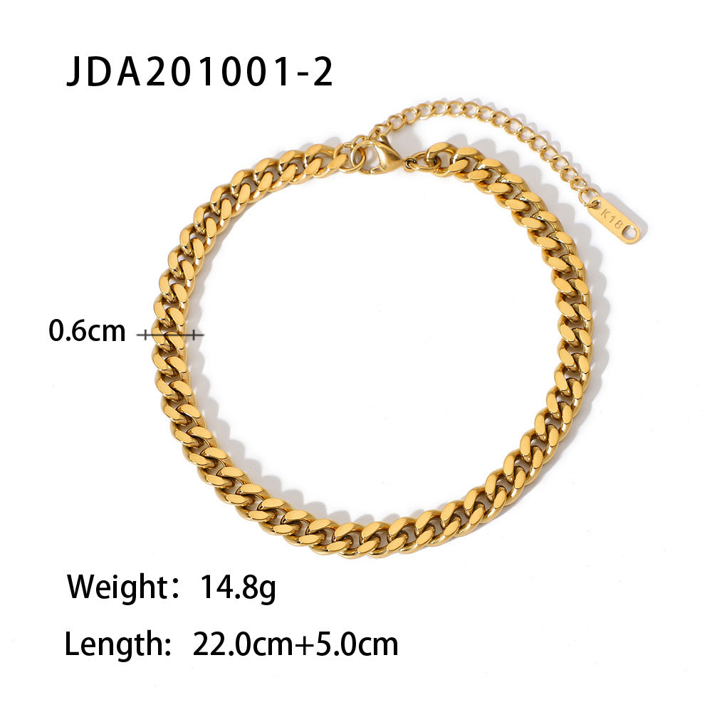Lourdes Gold Cross Anklet - JDA201001-2 [OXHFSWLO]