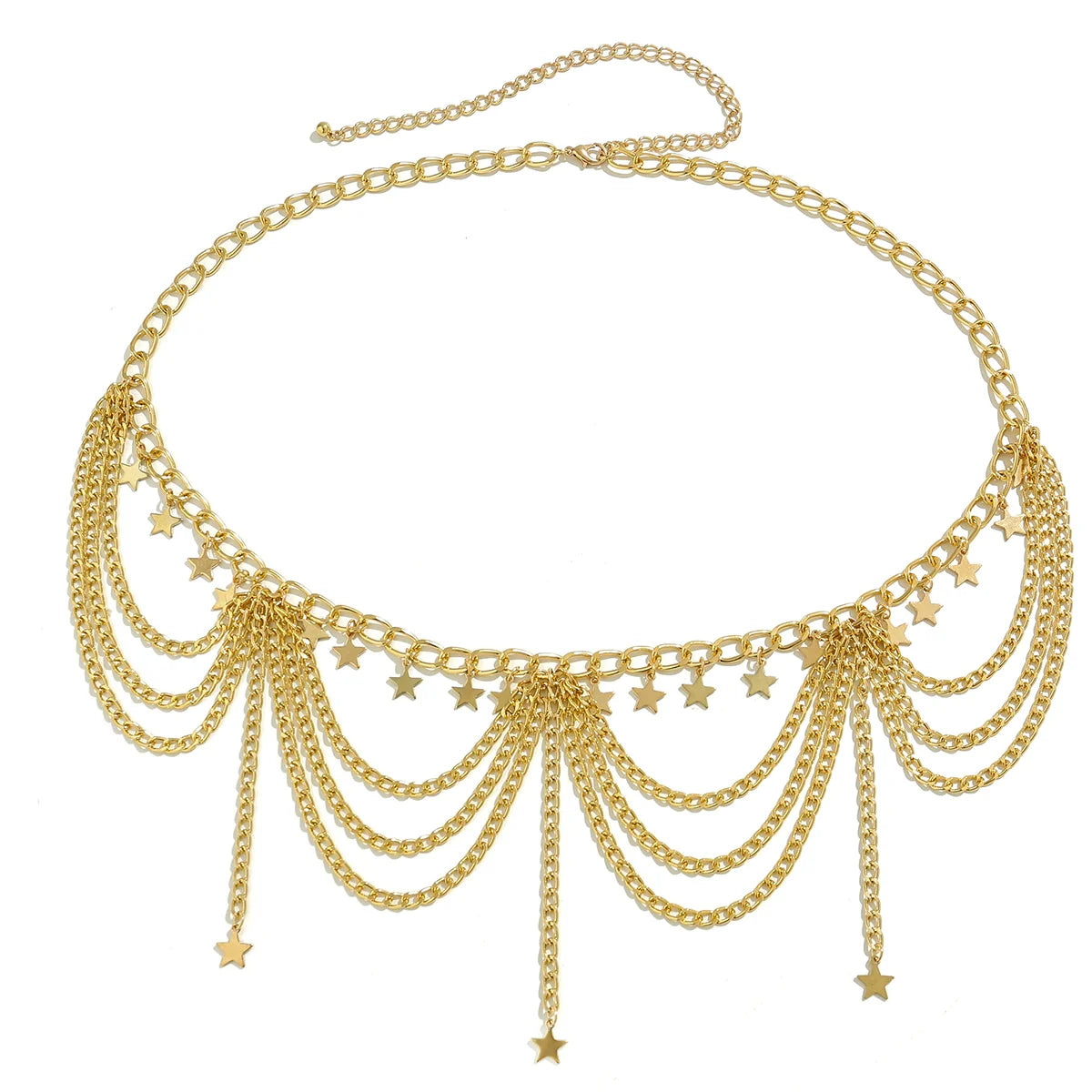 Kayleah Dainty Charm Belt - Metal Star