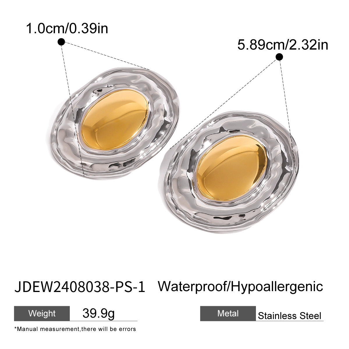 Braelynne Exaggerated Cat's Eye Earrings - JDEW2408038-PS-1 [BVIV5YES]