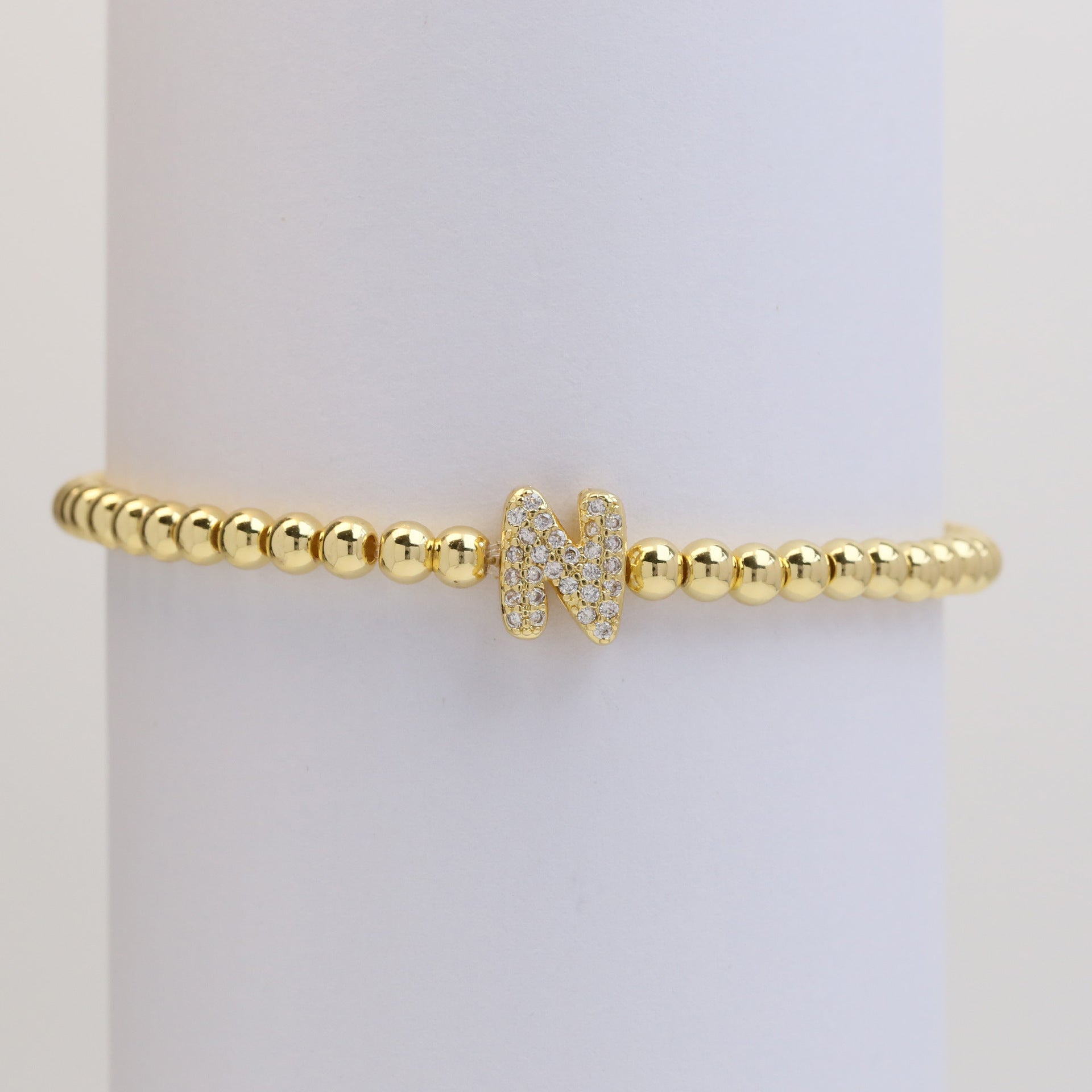 Aloni Bubble Letter Bracelet - Gold N [F4DJ02MQ]