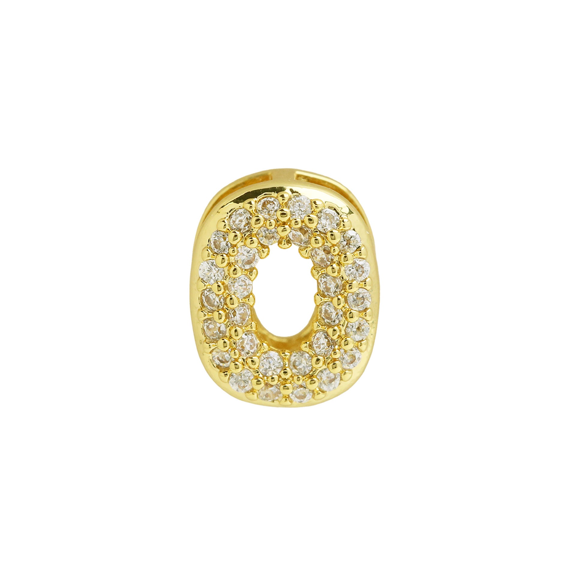 Makinley Bubble Letter Charm - Gold Pendant O [9FDXX8NN]