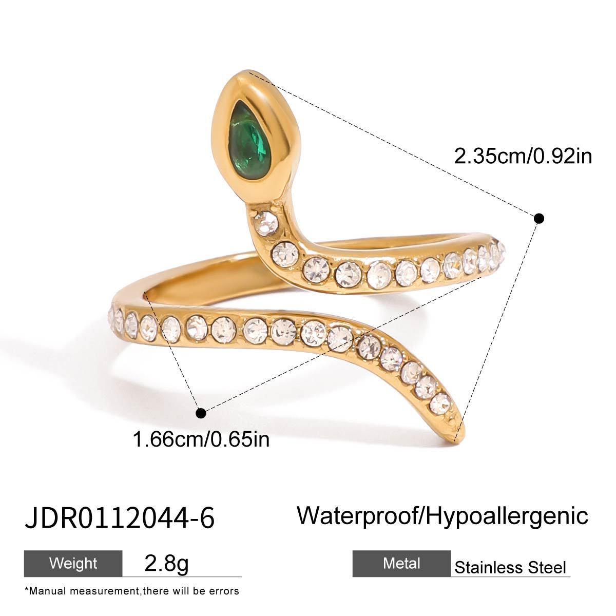 Charlize Serpent Design Ring - JDR0112044-6 [MNYOVX8P]