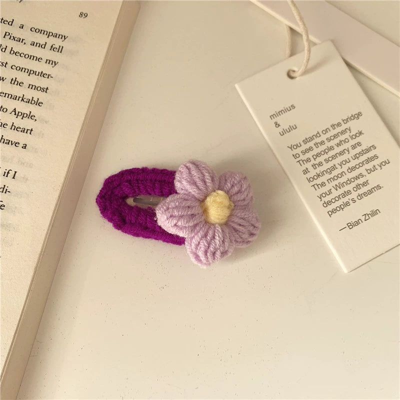 Nyah Petite Floral Hair Clip - Purple [FQ7LLBJN]