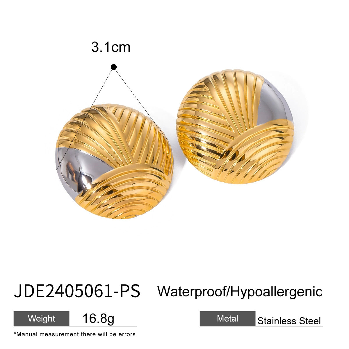 Chassidy Luxe Hoop Earrings - JDE2405061-PS [IZZB7VHL]