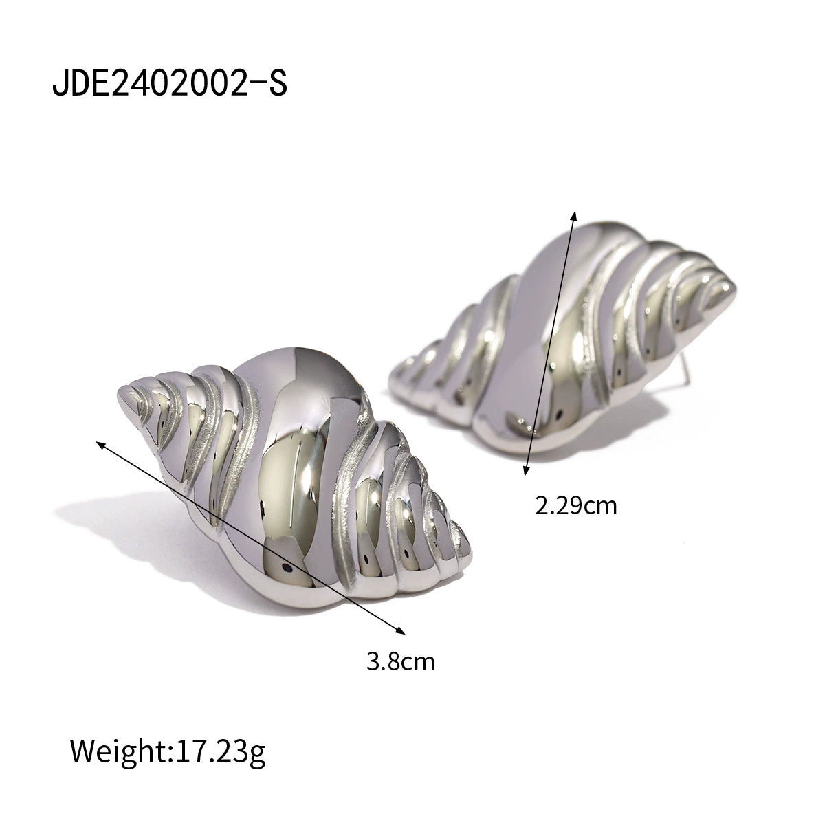 Arin Coastal Conch Earrings - JDE2402002-S [YLZ5WV4C]
