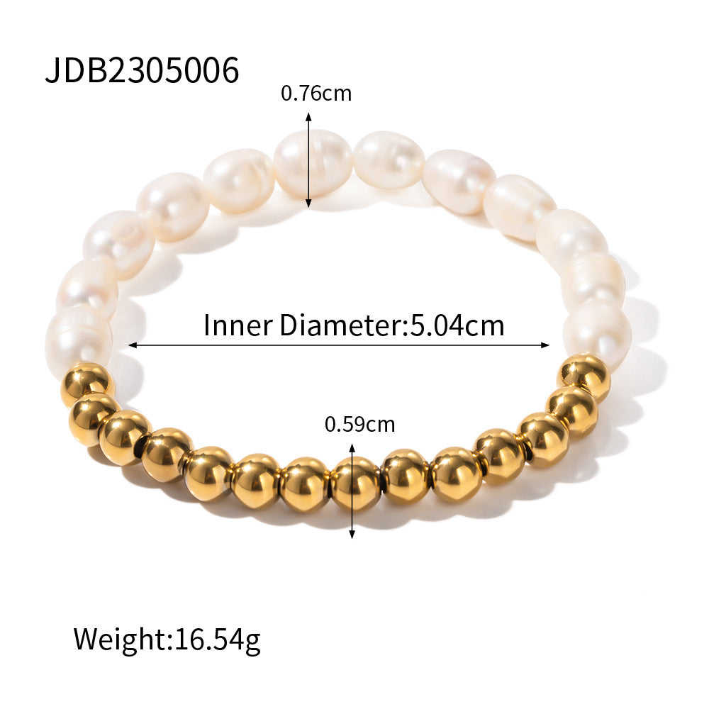 Cruz Pearl Stainless Steel Jewelry - JDB2305006 [6L1JRM08]
