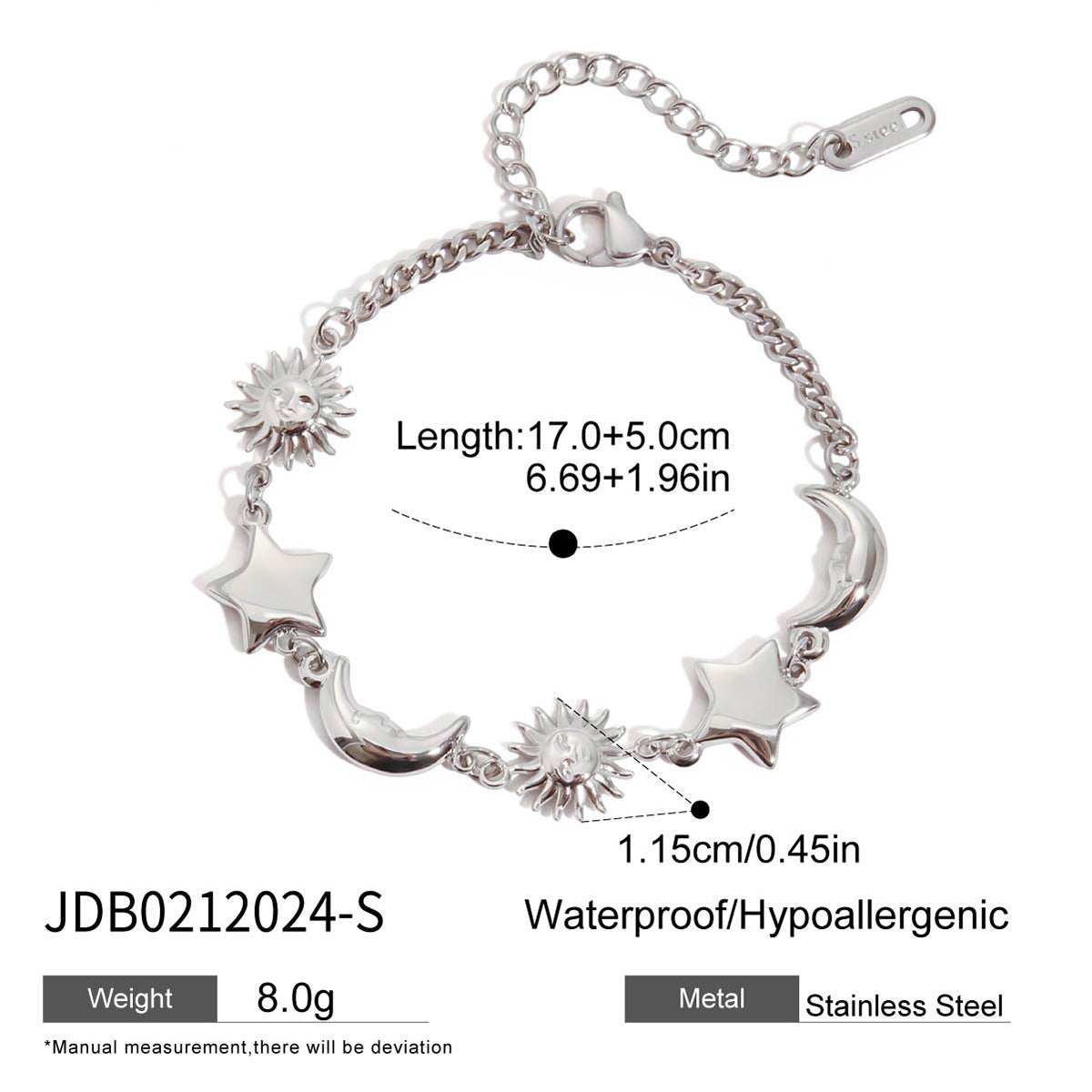 Damari Celestial Star Bracelet - JDB0212024-S [YW6CMZPI]