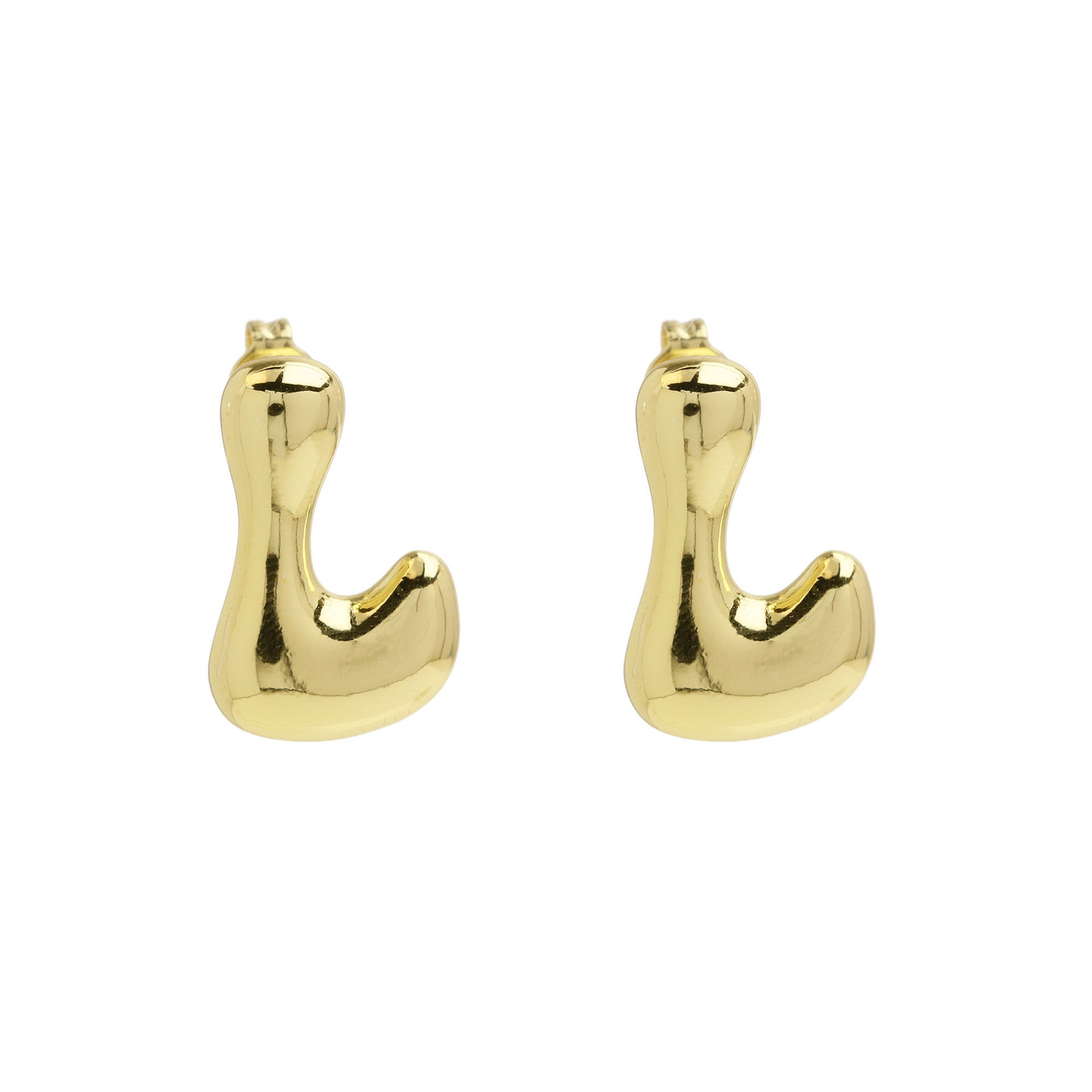 Kennedy Pave Initial Studs - L [W0CFAOZ8]