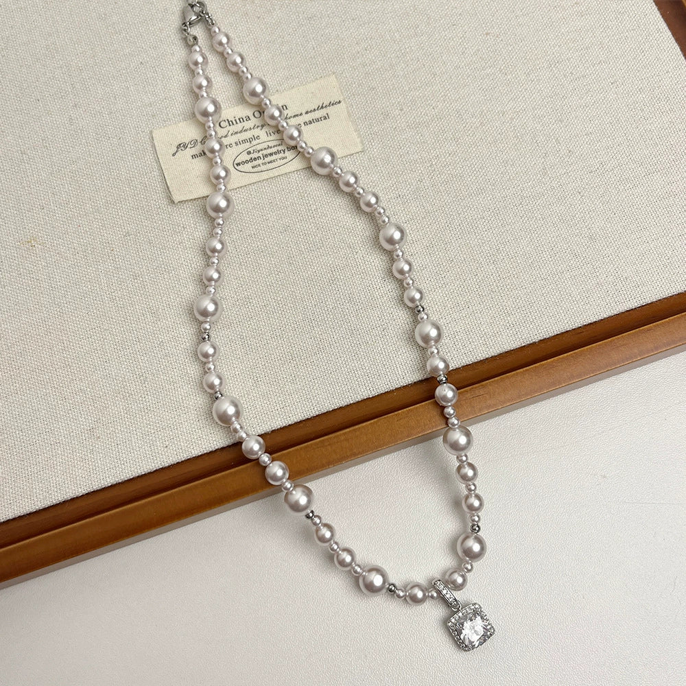 Dariana Sugar Cube Pearl Necklace - Manta Sugar Cube Pearl Necklace [Y7X9CVYF]