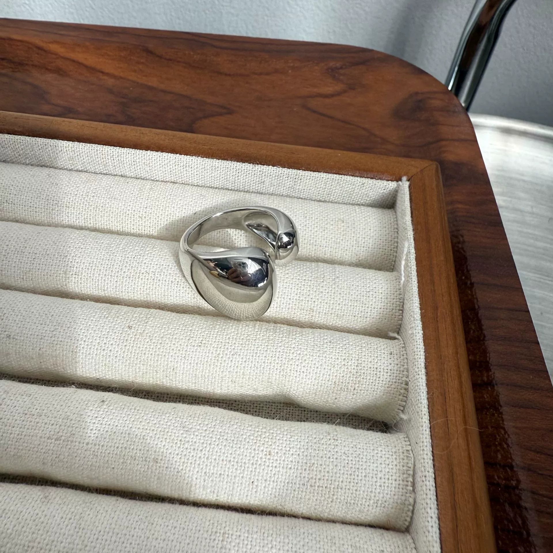 Audriana Asymmetric Open Ring - Silver Asymmetric Open Ring [HR2Y4SM4]
