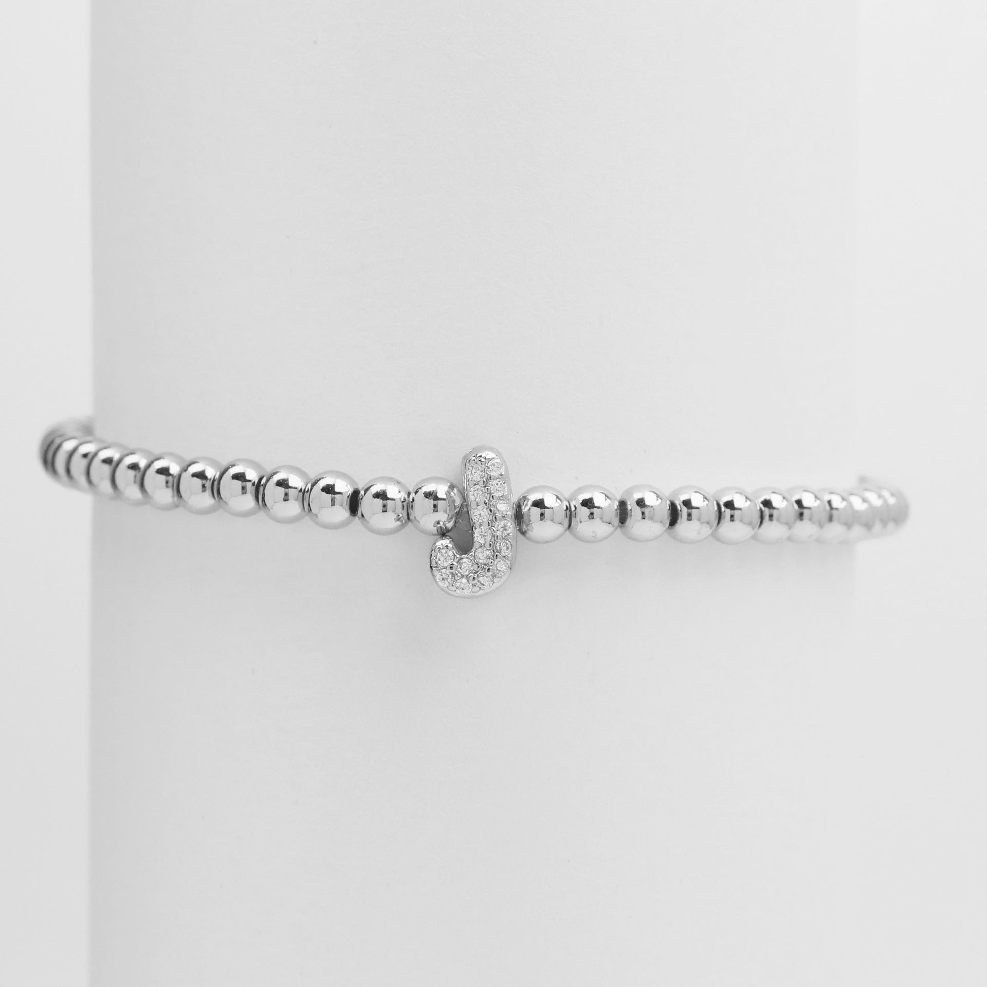 Aloni Bubble Letter Bracelet - Silver J [6WGU4PD4]