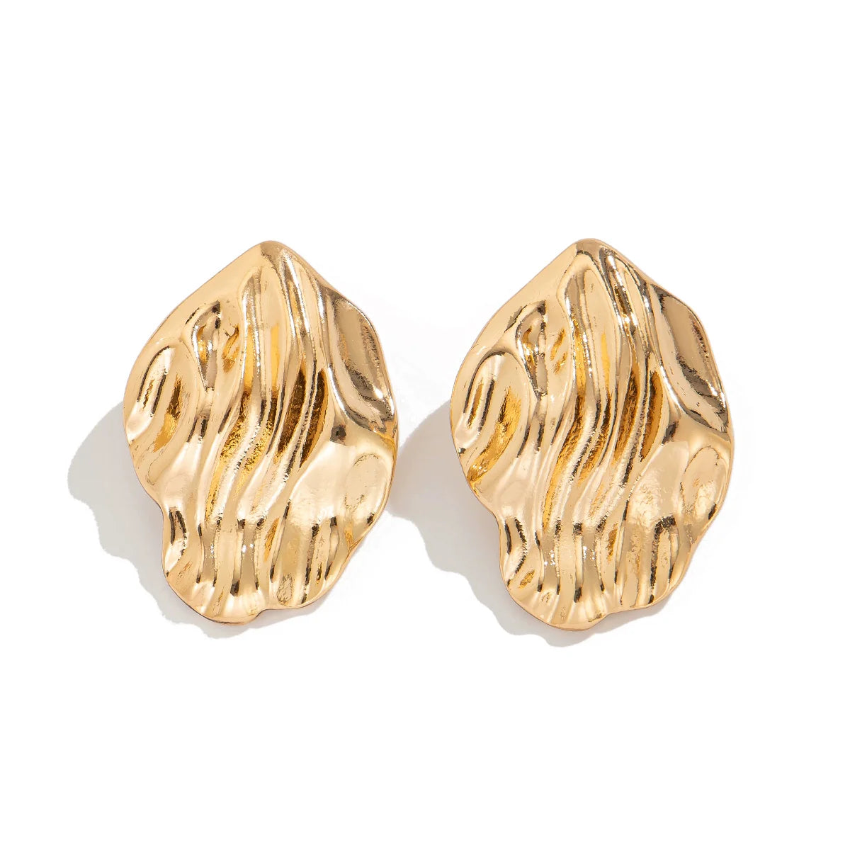 Mattilyn Molten Wave Studs - Gold