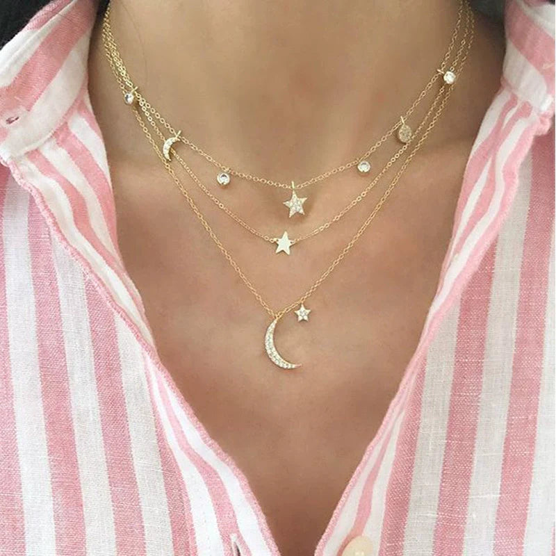 Brileigh Crystal Triangle Necklace