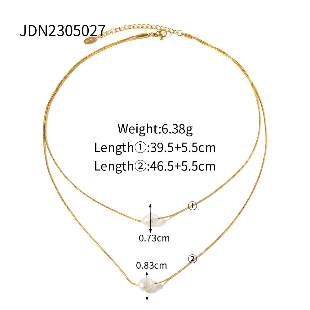 Shrinika Double Layer Pearl Necklace - JDN2305027