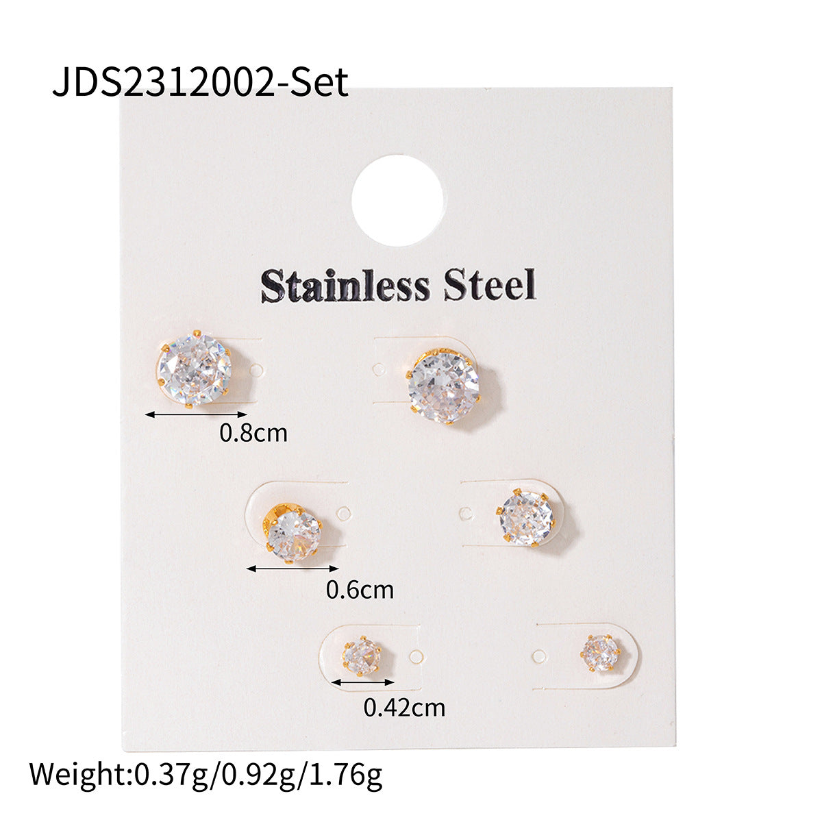 Kaiah Three-Pair Earring Set - JDS2312002-Set [62E6S1YQ]