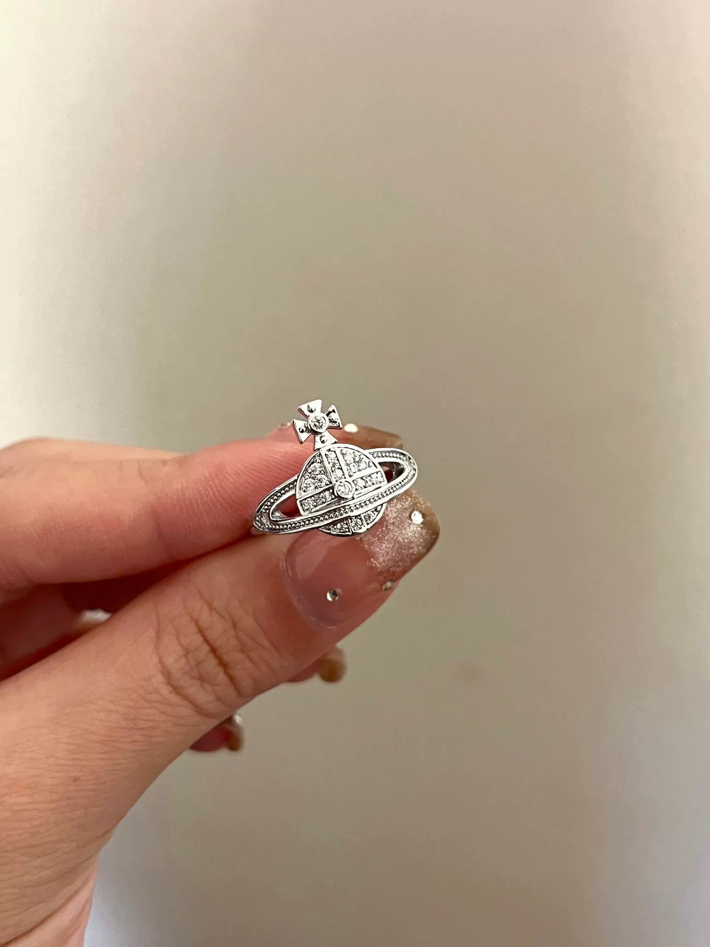Brook Sparkle Saturn Ring - Small Planet