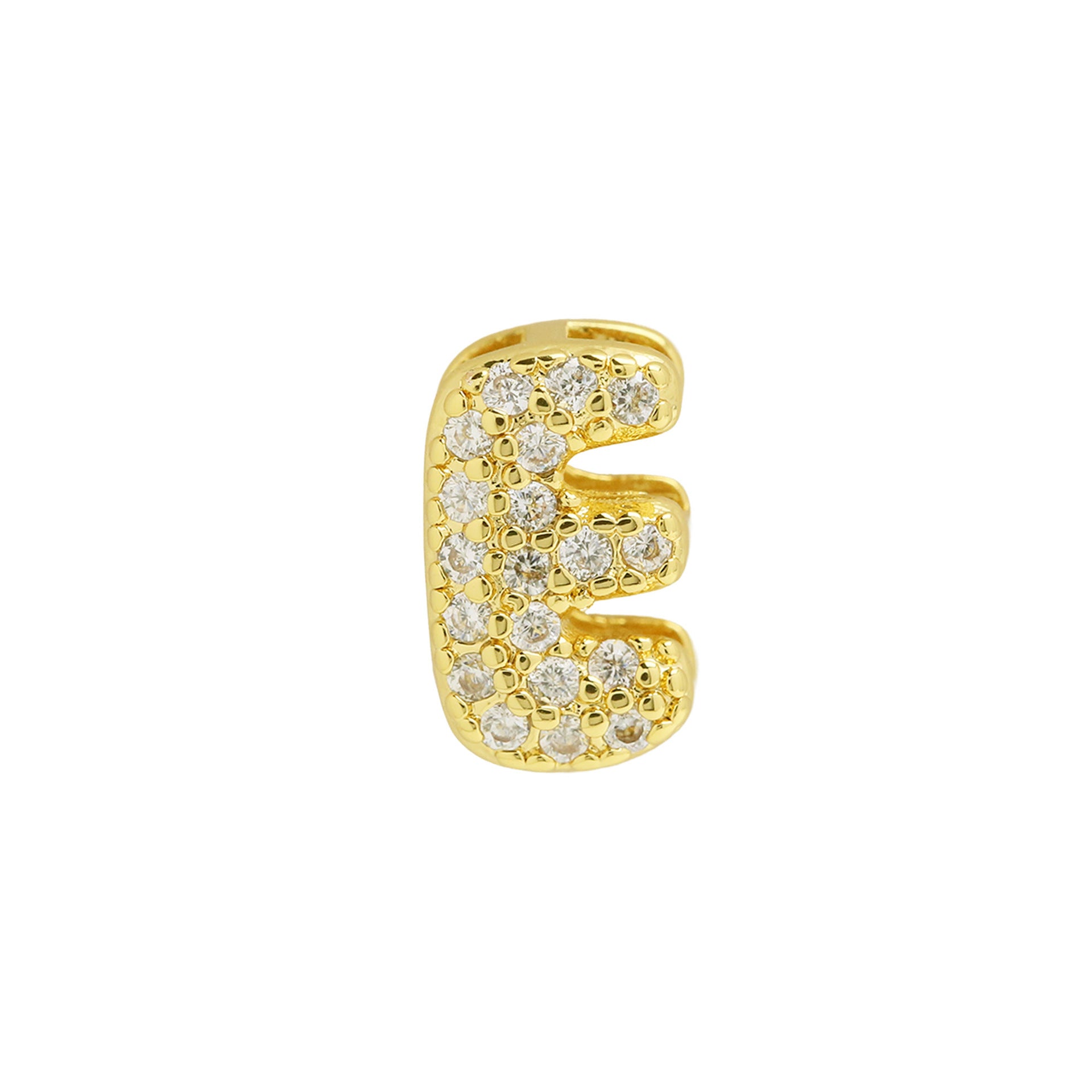 Makinley Bubble Letter Charm - Gold Pendant E [PDCQ0230]