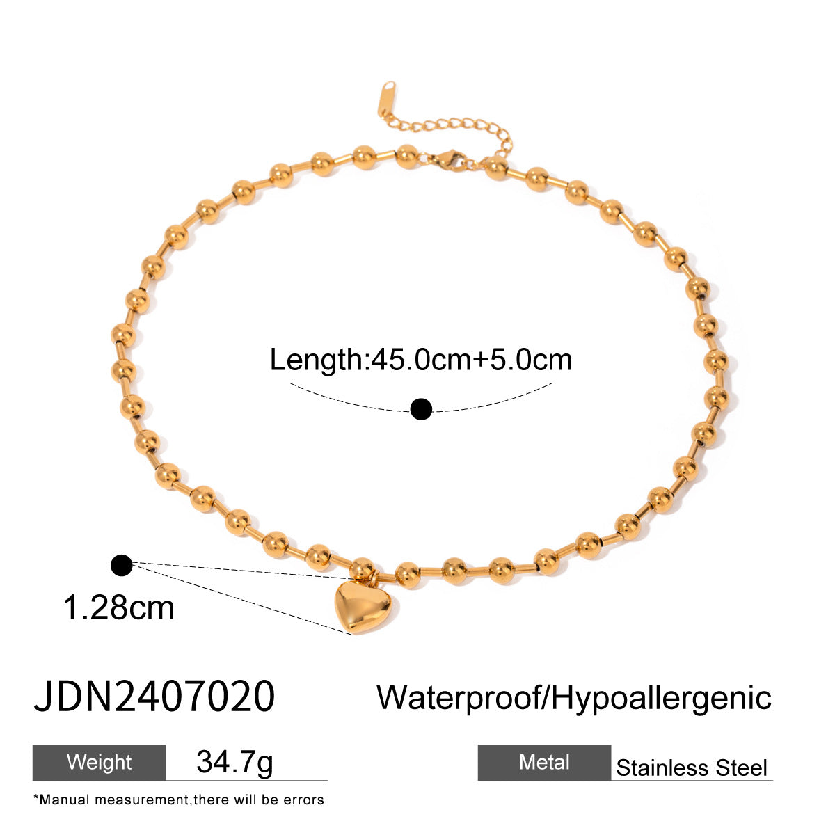 Nila Stainless Steel Heart Jewelry - JDN2407020 [V2LZ6DW7]