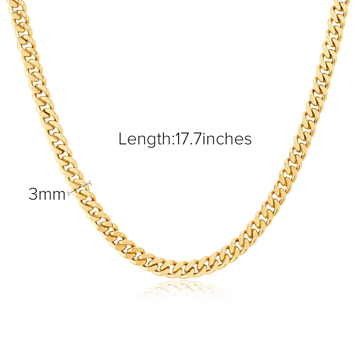 Miryam Gold Geometric Chain Necklace - JDN20125 [YKBMNBF5]
