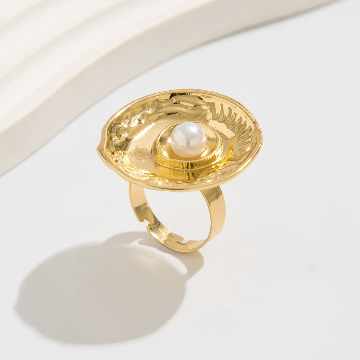 Emaline Baroque Pearl Ring Set - Light Gold Set 06 [U3BE3B7Z]