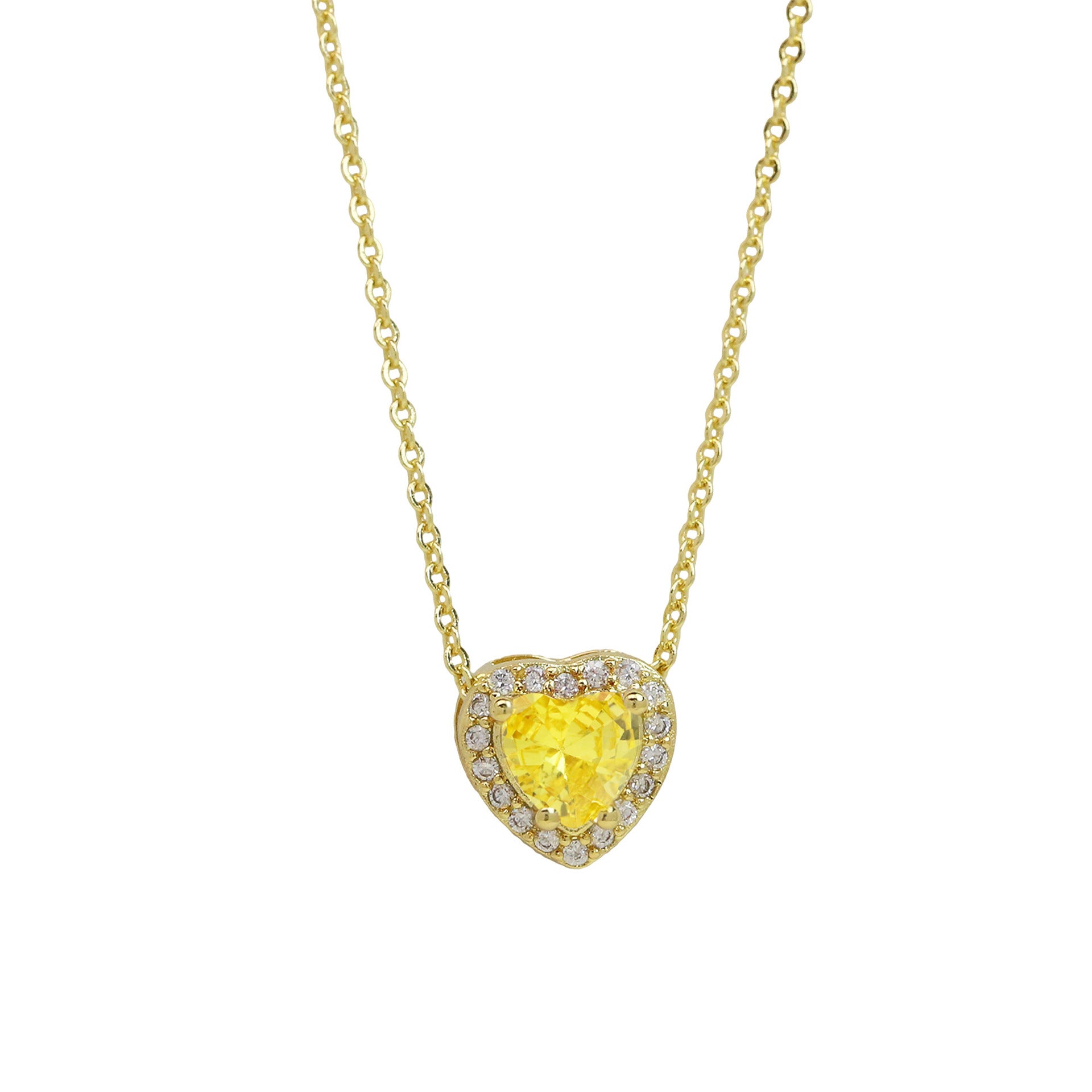 Khylie Heart Birthstone Necklace - November [ZBDNCQ4D]