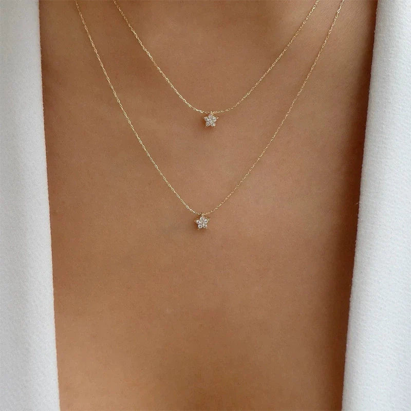 Brileigh Crystal Triangle Necklace - N0310-9