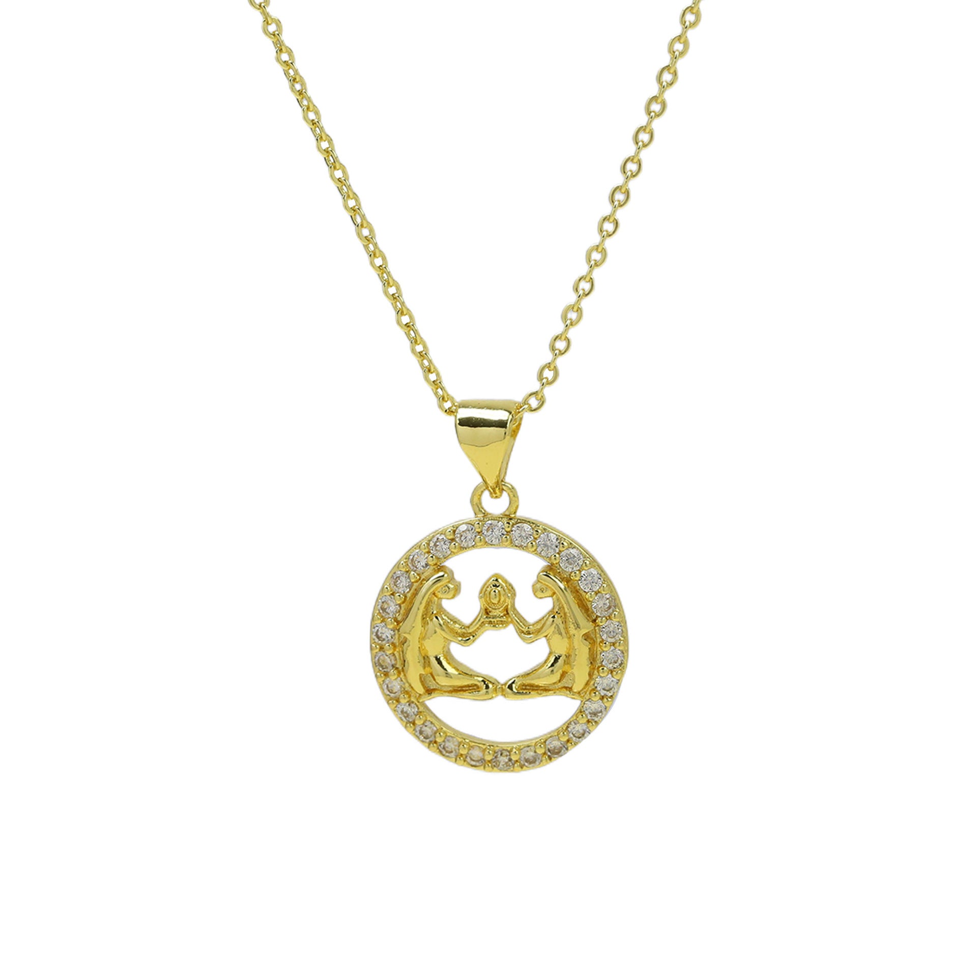 Jaylinn Zodiac Disc Necklace - Gemini [K1QS8X9P]