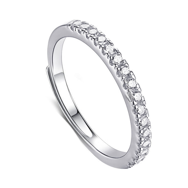 Azul Sparkling Stackable Rings - Straight Row Ring [5TP6MD05]