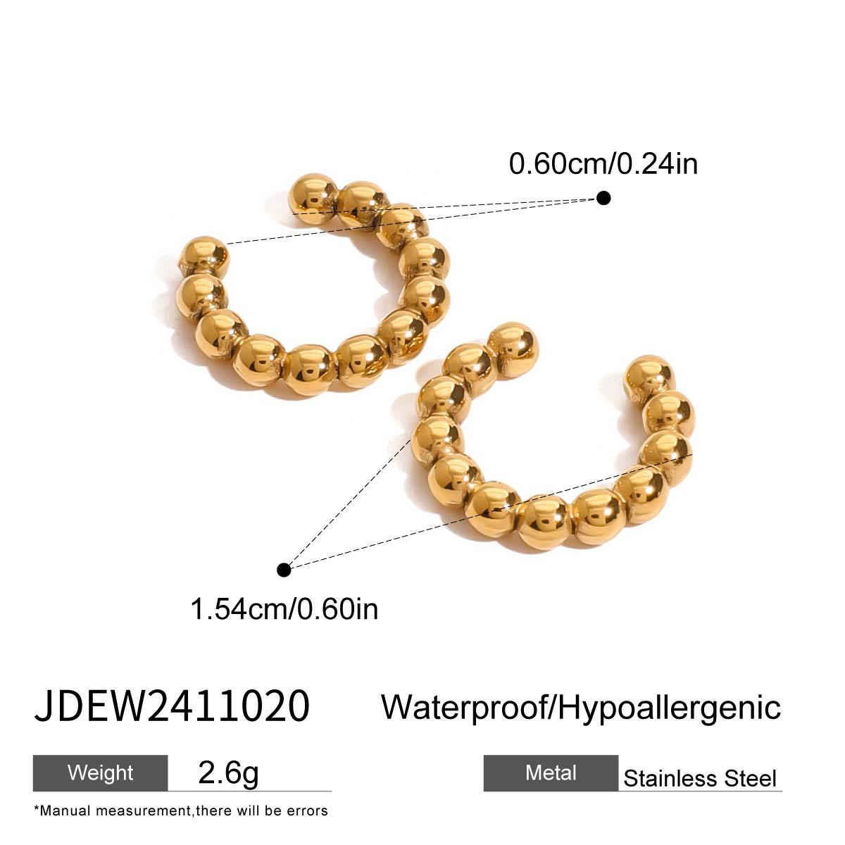 Storie Zircon Stainless Earrings - JDEW2411020 [P4RVNJUI]