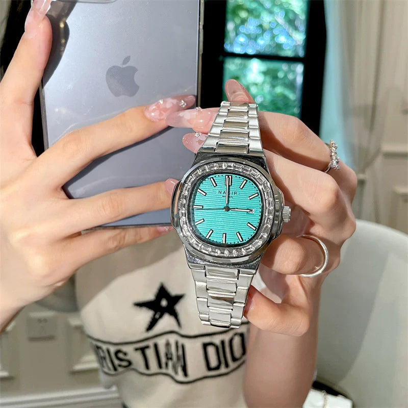 Brandy Starry Square Watch - Blue