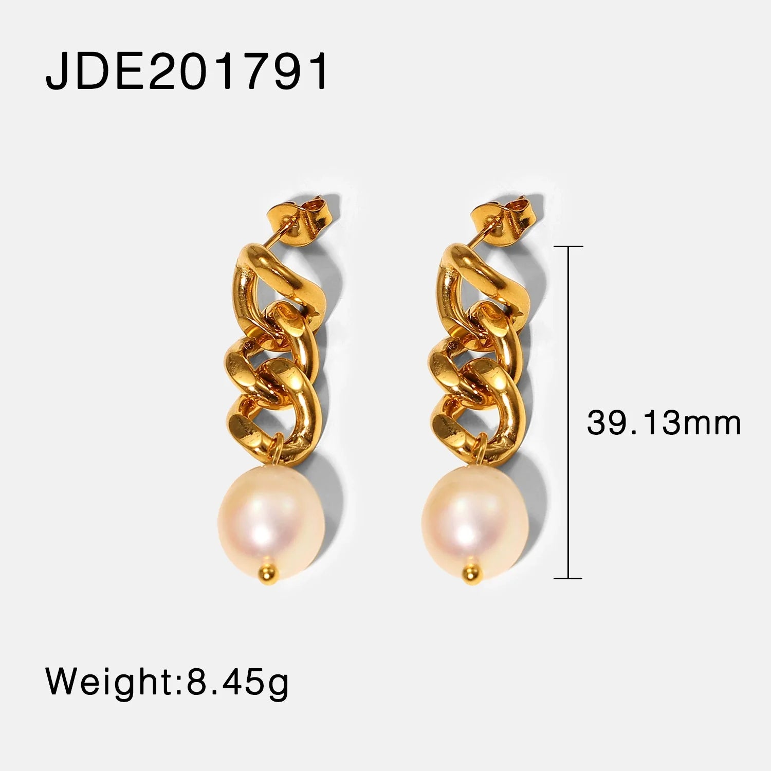 Ameliana Bold Curb Hoops - JDE201791