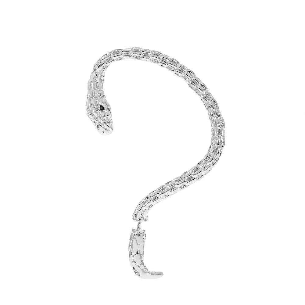 Allyanna Serpentine Ear Cuff - Silver-Tone (Left Ear)