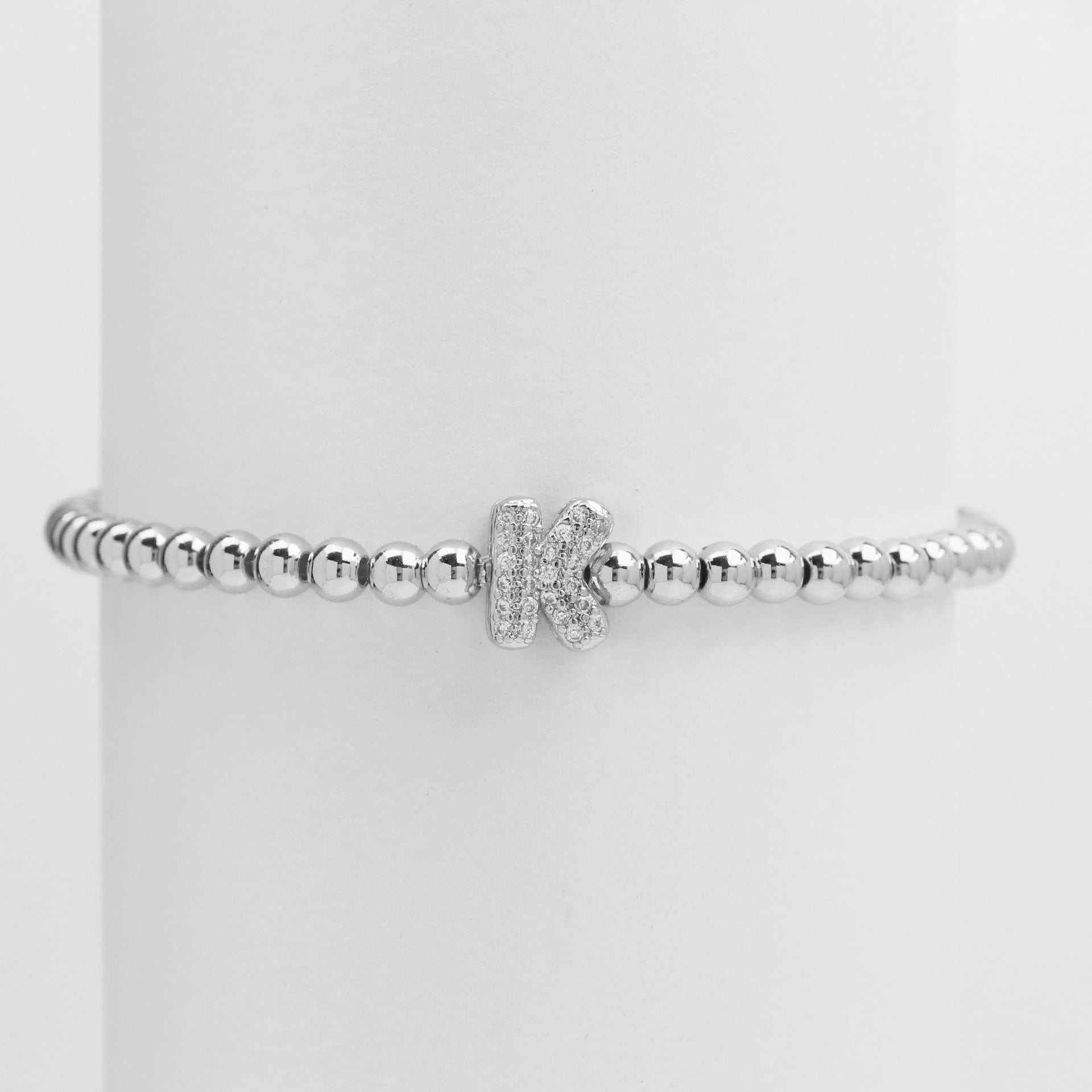 Aloni Bubble Letter Bracelet - Silver K [ZFB4349C]