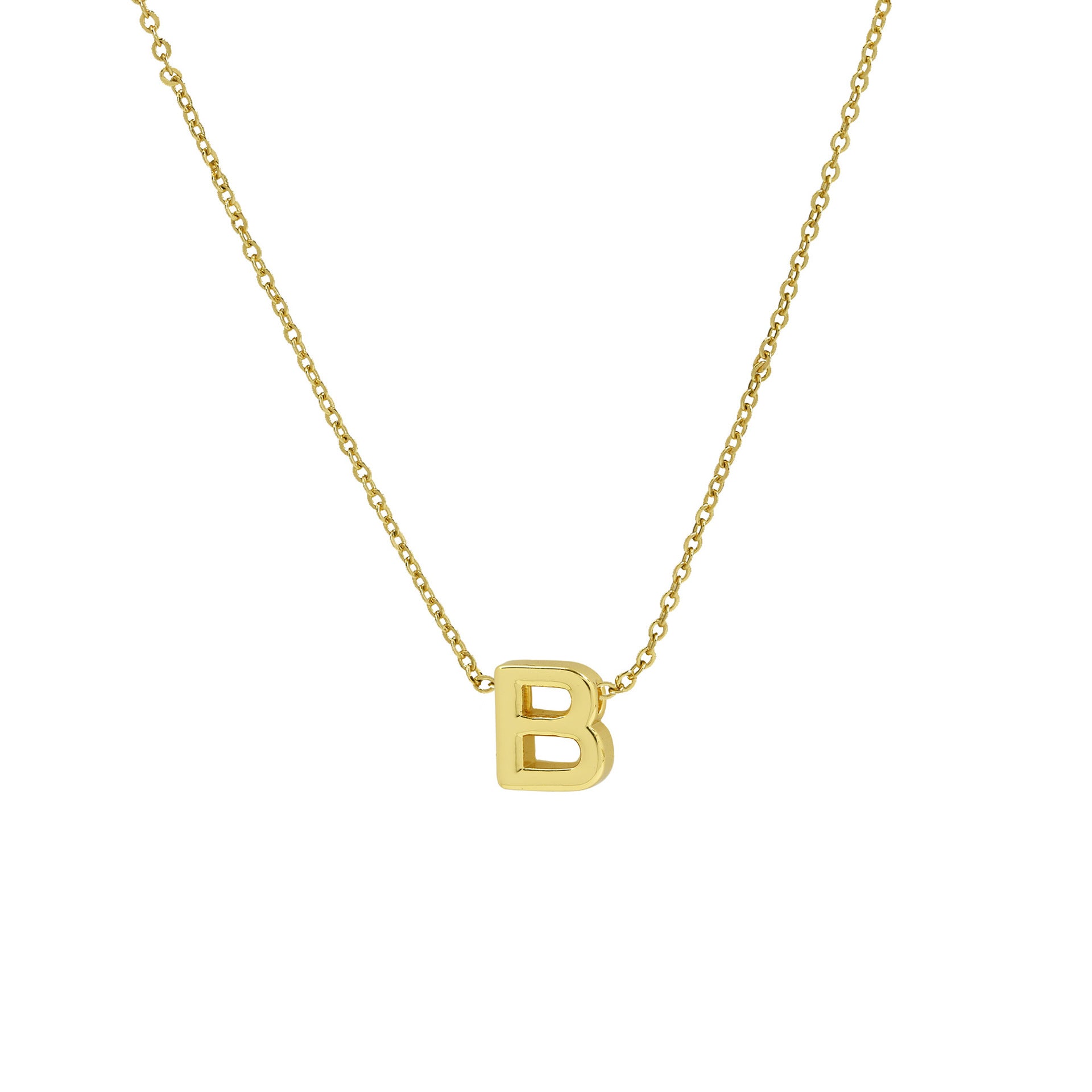 Agnes Initial Pendant Necklace - B [WD7YZR5K]